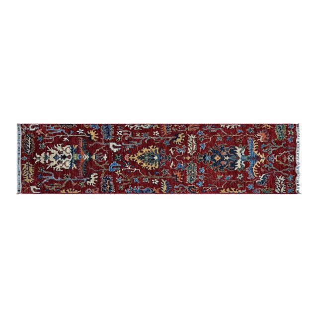 Hand-Knotted Bidjar Runner Rug 2'8" X 9'6" For Sale