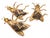 1930s Gold Leaf Gilded Fly Ashtrays, 1930s, Set of 3 For Sale - Image 5 of 9