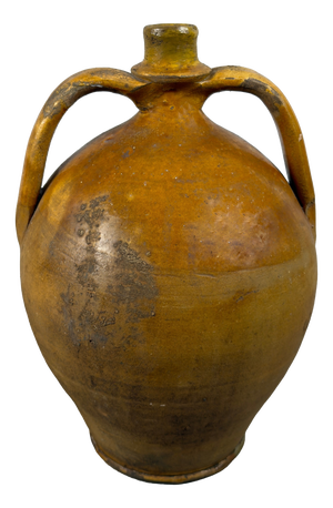 Quartara Vase in Glazed Terracotta from Artigianato Italiano, 1900s