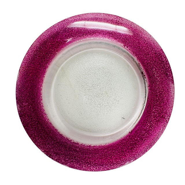 Vintage 80s Mexican Glass Bread Plates - Set of 6 Colorful Textured Rim 5.25" Small Appetizer Side Dishes - Fused Glass For Sale - Image 13 of 18