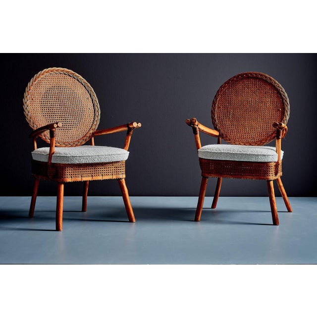 German Bouclé Armchairs, 1960s, Set of 2 For Sale - Image 3 of 16