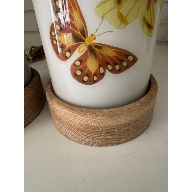 2020s Pair of Fluttering Butterfly Lamps For Sale - Image 5 of 8