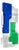 Stratos Blue and Green Maxi Sculptural Wall Mirror by GTG Design Couture For Sale