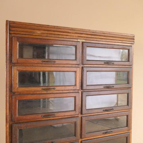 Brown Haberdashery Unit in Oak For Sale - Image 8 of 18