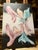 Large Vintage Mid-Century Modern Abstract 36x24 Original Impasto Painting by Valdez For Sale - Image 9 of 12