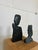 Artist filippa de boer netherlands late 1970s - early 1980s h 31cm w 13cm d 3,5cm and h 20cm w 12cm d 4cm unique...