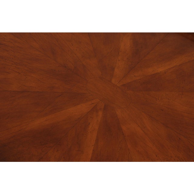 Wood Vintage French Louis XVI Style Brass Gallery Coffee Cocktail Table For Sale - Image 7 of 14