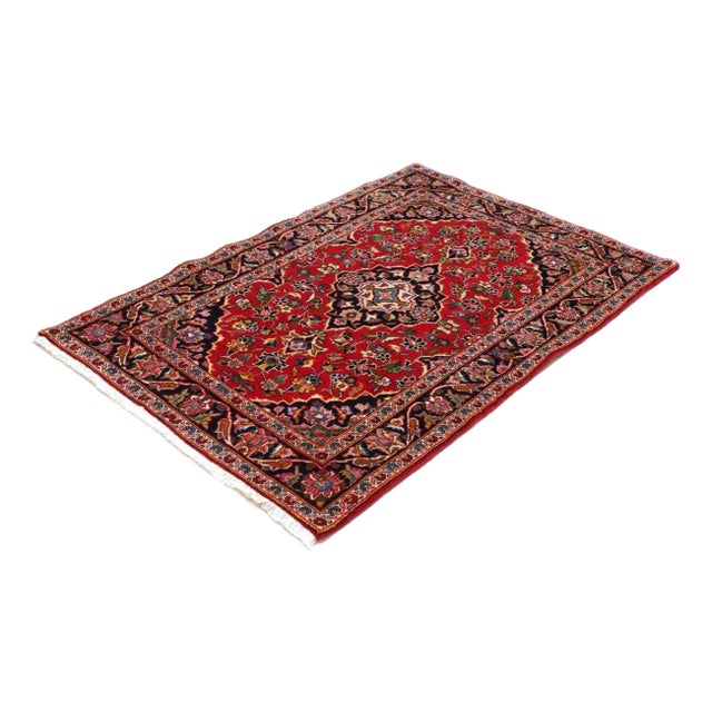 Kashan Rug in Virgin Wool For Sale
