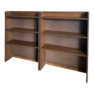 Set of 2 Matching Low Bookcases For Sale