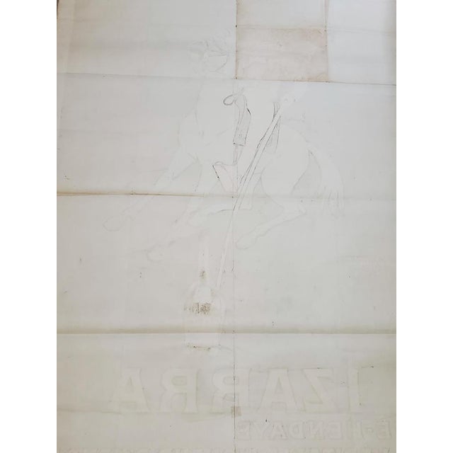 Zulla Izarra Liqueur, 1908 Rare lithographic poster First edition (before the 1935 edition) Stamp dated May 27, 1908 by J....