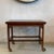 Scandinavian modern, rolling, extension, serving table is a lovely side or occasional table when folded. It slides open to...