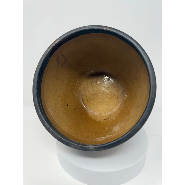 Antique Weller Burntwood Arts & Crafts Floral Pottery Jardiniere, Circa 1910 For Sale - Image 12 of 12