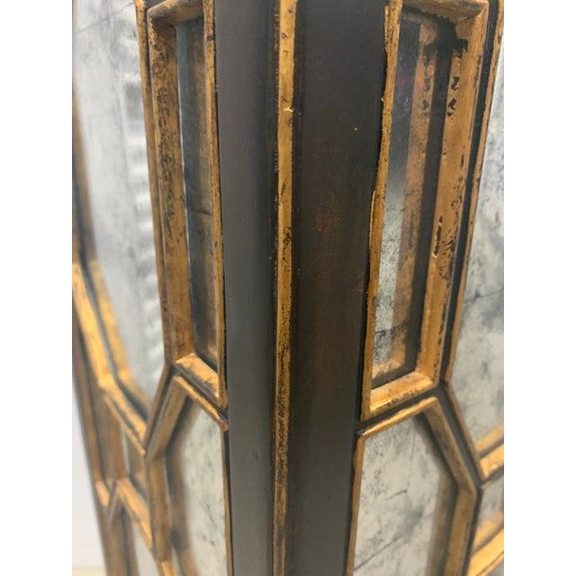 Late 20th Century Églomisé Pagoda Style Pedestal For Sale In Dallas - Image 6 of 7
