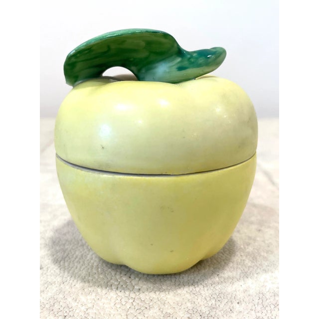 Pink Vintage Limoges Peint Main Apple Box For Sale - Image 8 of 12