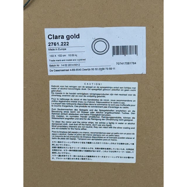 Roche Bobois Clara Gold Mirror, 40 Inches For Sale - Image 11 of 12