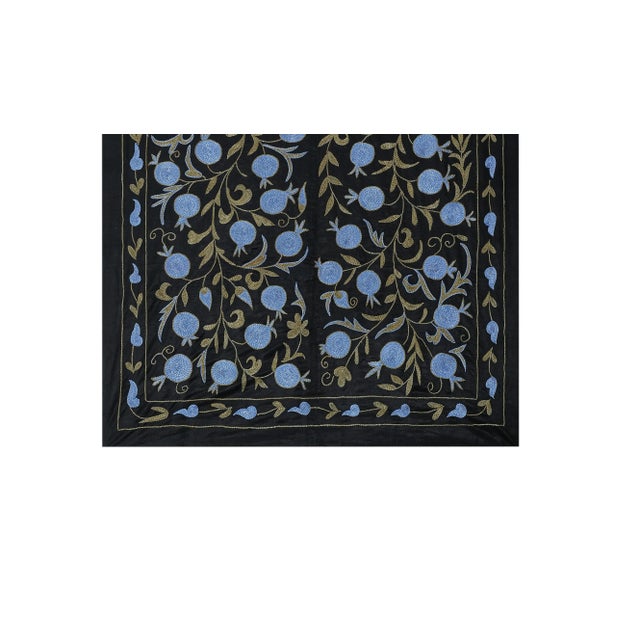 Vintage Suzani from Samarkand, circa 1900s. Dimension; 40.6" x 73.2" / 103 x 186 Cm / 3'5" x 6'1" Material: 100% cotton....