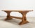 French Provincial Country French Provincial Oak Farmhouse Trestle Dining Table 8 Ft For Sale - Image 3 of 18