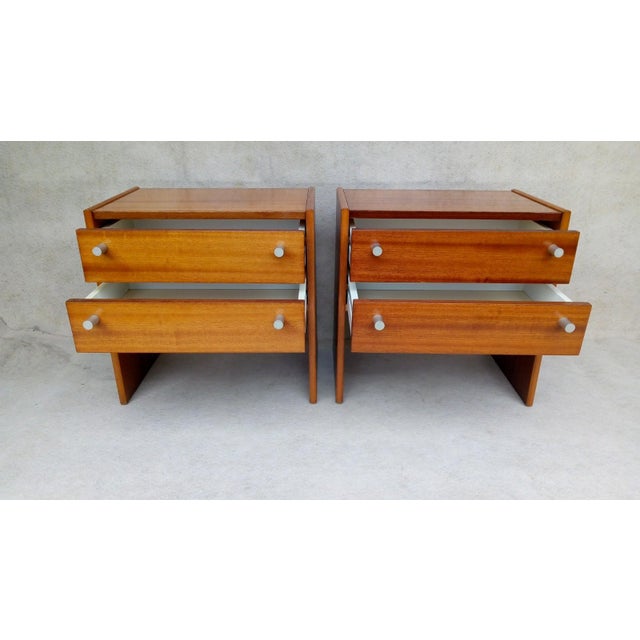 Bedside Tables by Jindřich Halabala for Up Závody, 1970s, Set of 2 For Sale - Image 10 of 14