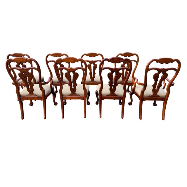Hickory White Late 20th Century Attributed to Hickory White Hampton Collection Dining Chairs - Set of 8 For Sale - Image 4 of 18