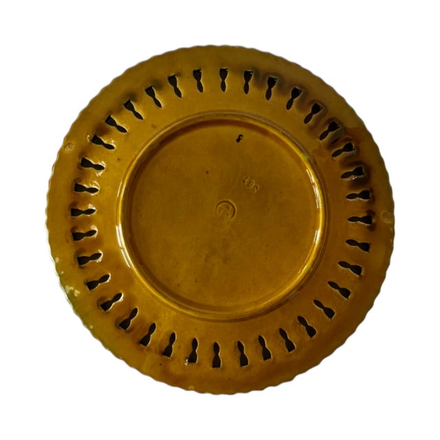 Villeroy & Boch Antique 19th-Century Villeroy & Boch Majolica Plate With Cherubs For Sale - Image 4 of 5