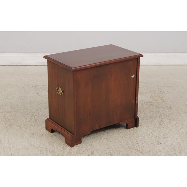 Henkel Harris Cherry 4 Drawer Chairside Chest For Sale - Image 12 of 13