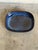 Mid-Century Modern Einar Johansen Soholm Ceramic Serving Platter Deep Blue Triangle Pattern Denmark Mid-Century Modern 1960s For Sale - Image 3 of 10