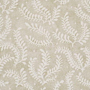 Sample - Schumacher Etched Fern Wallcovering In Green