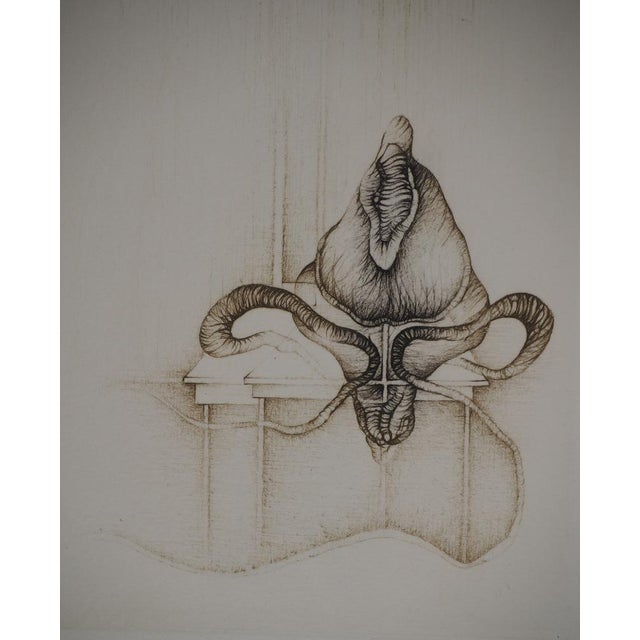 Fred Deux, In Hatch, Original Engraving For Sale - Image 5 of 6