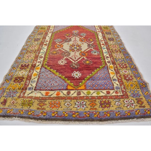 Turkish Vintage Anatolian Wool Decorative Carpet For Sale - Image 3 of 10