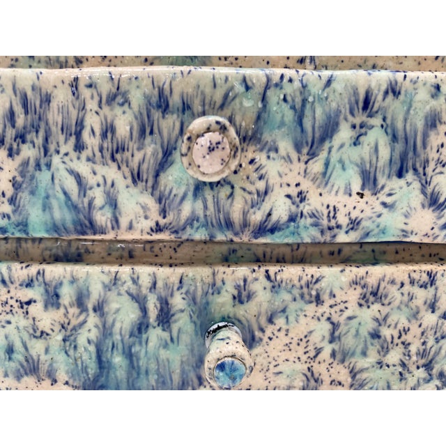Hand-Built Glazed Ceramic Jewelry Box With Drawers, Florida Artist Rexx Fischer For Sale In Miami - Image 6 of 10