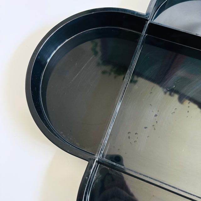 Mid 20th Century Large 14" Dansk Divided Black Plastic Tray by Gunnar Cyren For Sale - Image 5 of 8