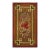 Significant Brown Chocolate Color With Special Floral Design Antique American Hooked Rug For Sale