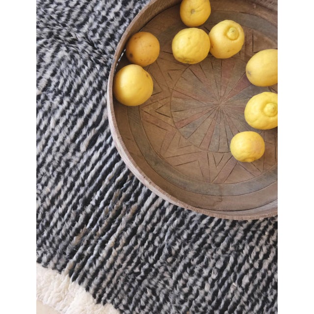 Contemporary Moroccan Wool Rug - 7.4 X 3.9 Ft For Sale - Image 4 of 8