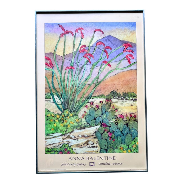 1990s Original Anna Balentine Exhibition Poster For Sale