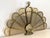 Vintage Brass Peacock Folding Fireplace Screen With Shell Motif For Sale - Image 12 of 15
