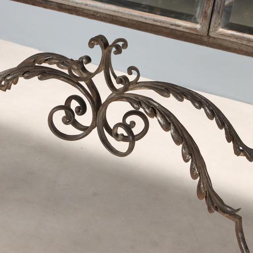 Iron and Mirror Console Table For Sale - Image 10 of 14