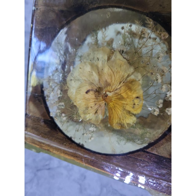 1960 Lucite Botanical Napkin/Letter Holder For Sale - Image 4 of 7