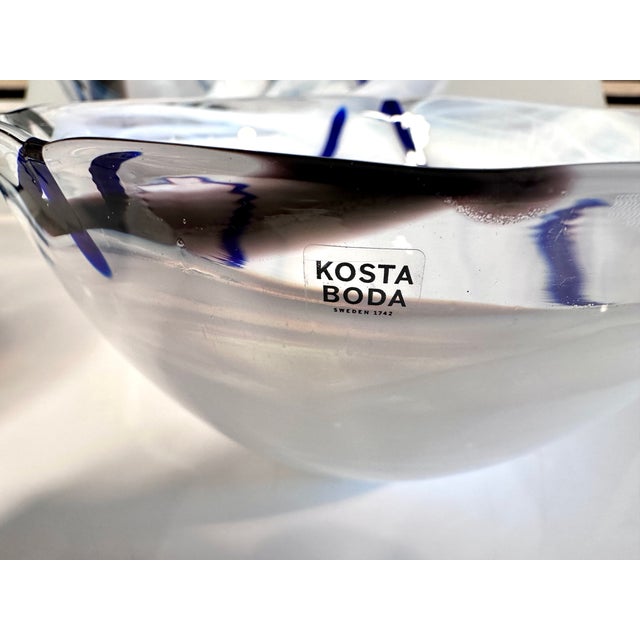 Early Edition Contrast Series Bowls in Mouth-Blown Art Glass by Anna Ehrner for Kosta Boda, Sweden, 2005, Set of 3 For Sale - Image 13 of 18