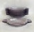 Contemporary Mid 20th Century Purple Faceted Glass Dishes - Set of 6 For Sale - Image 3 of 3