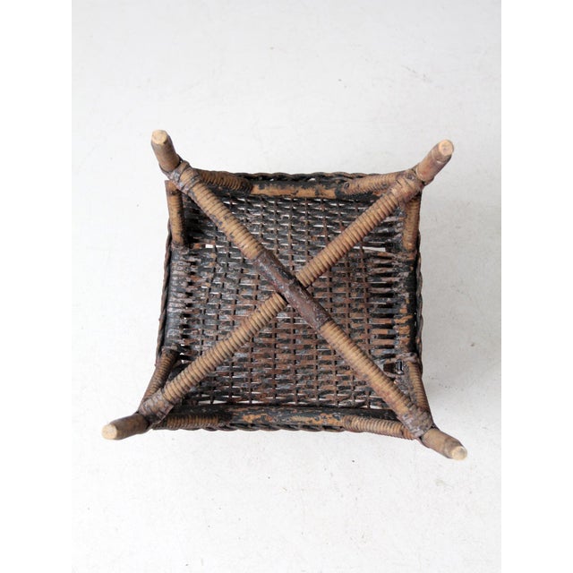 Early 20th Century Antique American Wicker Child's Chair For Sale - Image 5 of 12