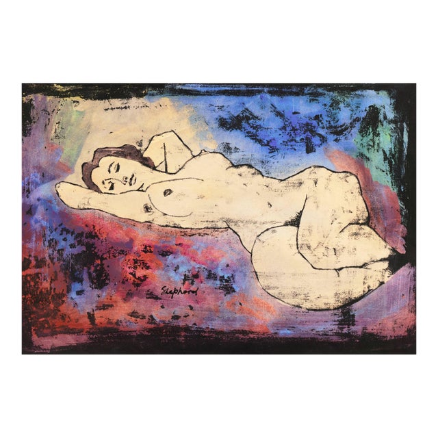'Reclining Nude' by Sydney Horne Shepherd, Glasgow School of Art, Dundee, Post-Impressionist Figural For Sale