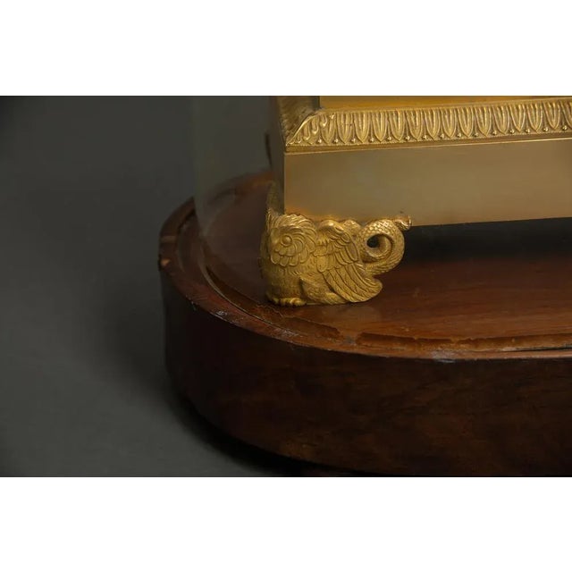 Early 19th Century French Empire Clock with Ulysses in Patinated Gilt Bronze, 1810 For Sale - Image 5 of 9