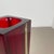 Glass Sommerso Murano Glass Cube Vase attributed to Flavio Poli, Italy, 1970s For Sale - Image 7 of 18