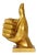 Gold Thumbs Up Hand Symbol Sculpture For Sale In Miami - Image 6 of 6