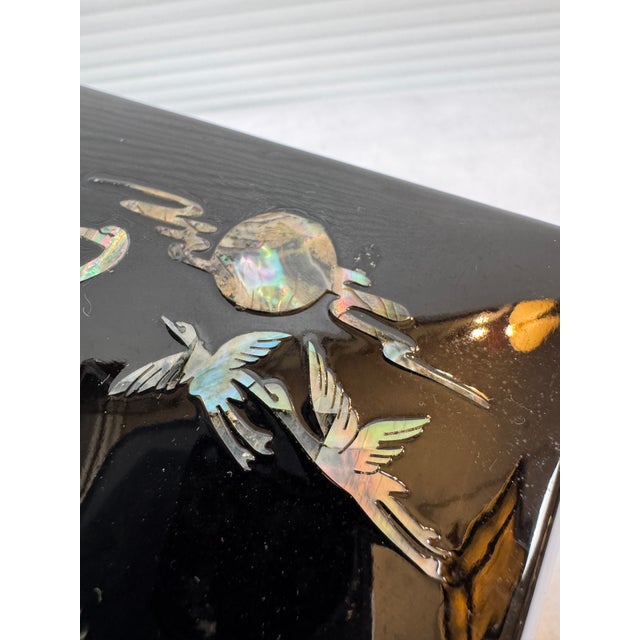 Korean Mother of Pearl Inlay Jewelry Box, Small For Sale - Image 11 of 12