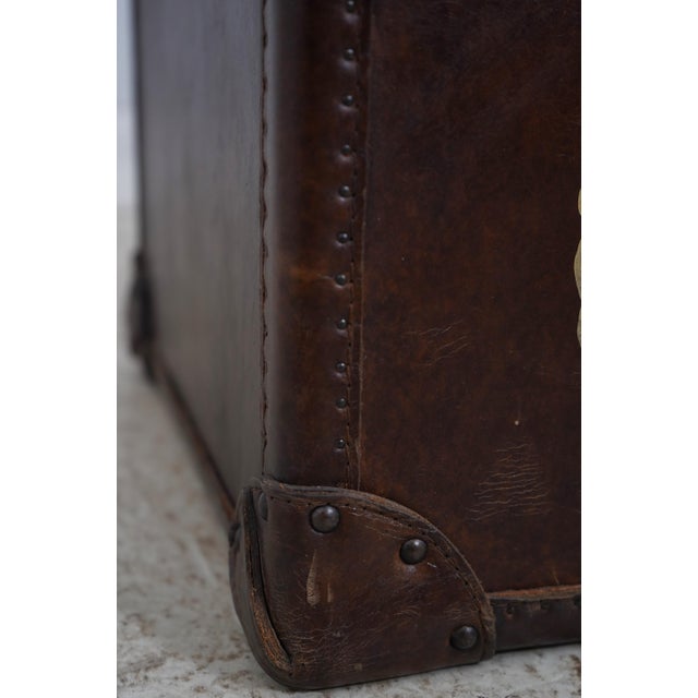 Theodore Alexander Leather Wrapped Lidded Box End Table For Sale - Image 12 of 16
