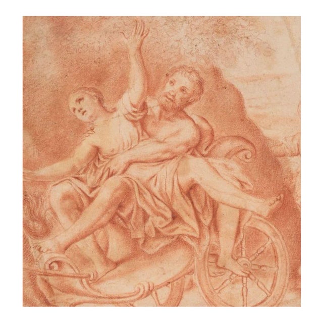 Rat of the Sabines - Original Sanguine Drawing End of 18th Century End of 18th Century For Sale