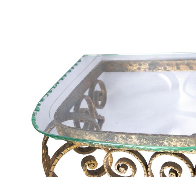 Metal Vintage Wall Mirror and Console by Pierluigi Colli, 1950s, Set of 2 For Sale - Image 7 of 11