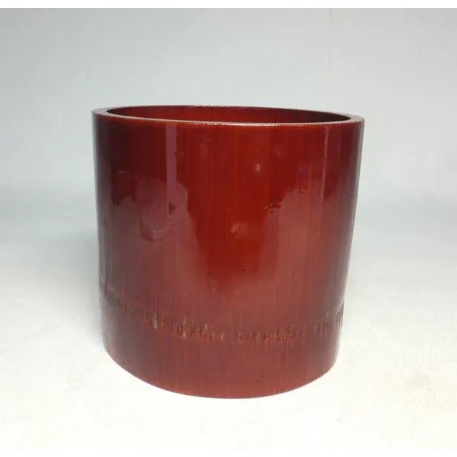 Wood Contemporary Japanese Ikebana Woven Flower Basket For Sale - Image 7 of 8