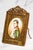 Ornate French Empire Style Antique Metal Frame Napoleon Portrait Miniature Painting Home Decor For Sale - Image 13 of 17